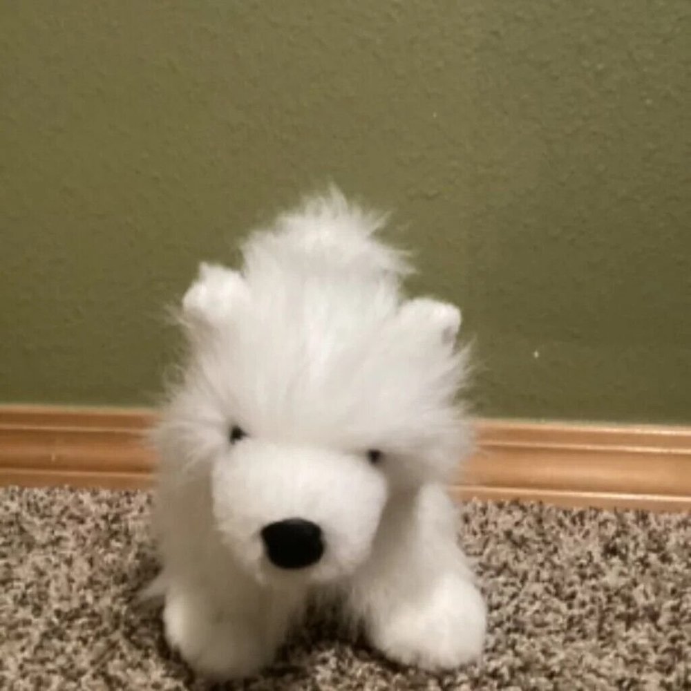 Webkinz Samoyed Dog No Code Good Condition HM176 Ganz Plush White Fluffy Cute
